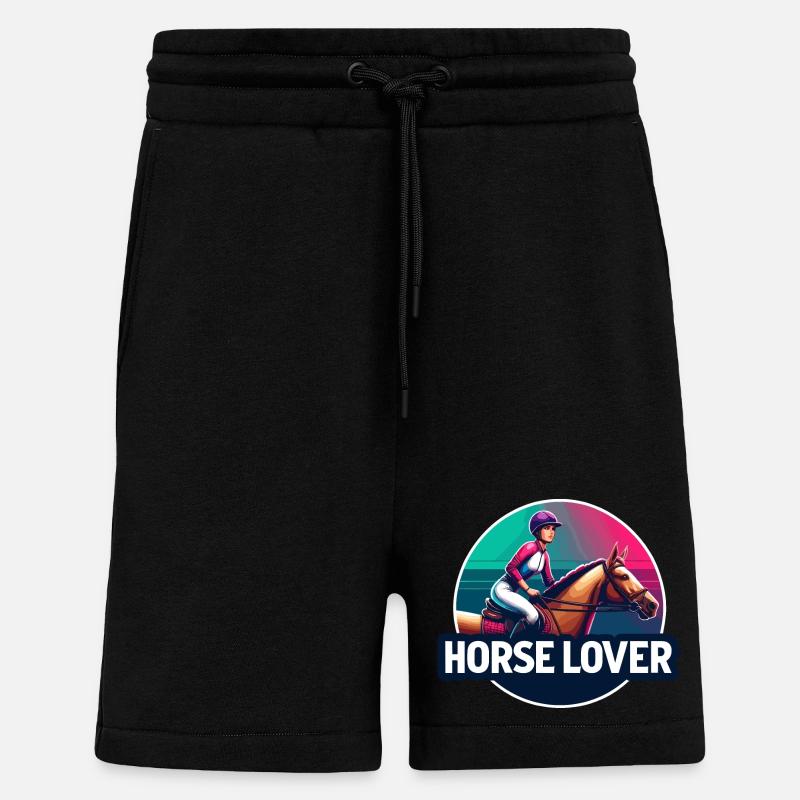 Reiter-Emblem - Shorts - made by SPREAD - SOLID BLACK