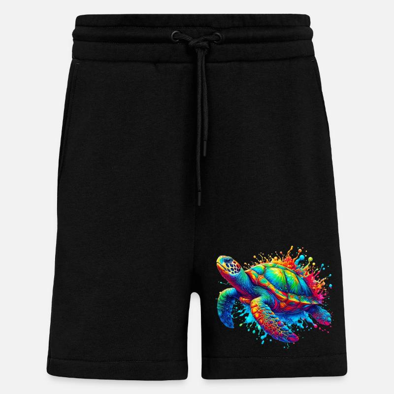 Schildkröte - Shorts - made by SPREAD - SOLID BLACK