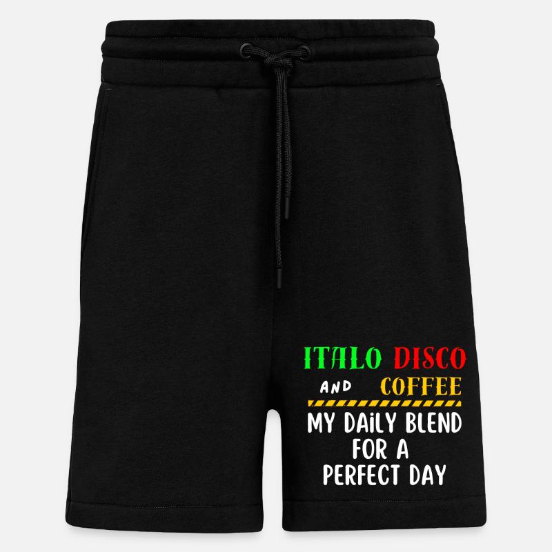 Italo Disco und Kaffeehemd - Shorts - made by SPREAD - SOLID BLACK