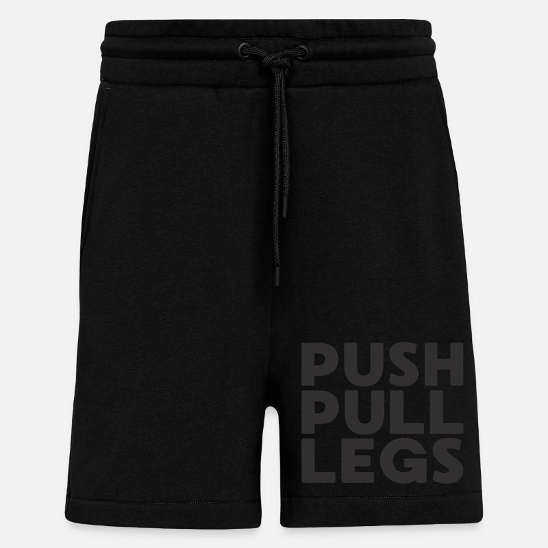 Push Pull Jambes Répéter Entraînementssplit - Short bio décontracté fabriqué en UE - SOLID BLACK