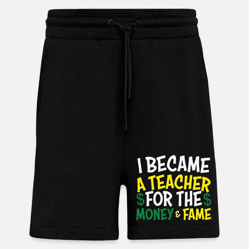 Abschlussmotto Lehrer Berufsprägend - Shorts - made by SPREAD - SOLID BLACK