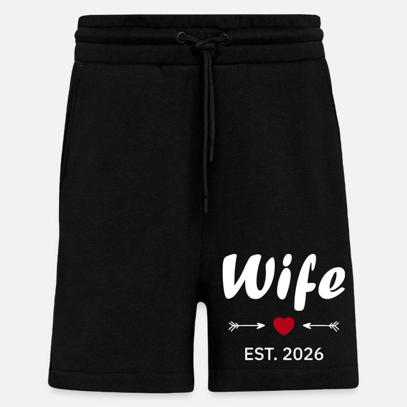 Ehefrau ist 2026 - Shorts - made by SPREAD - SOLID BLACK