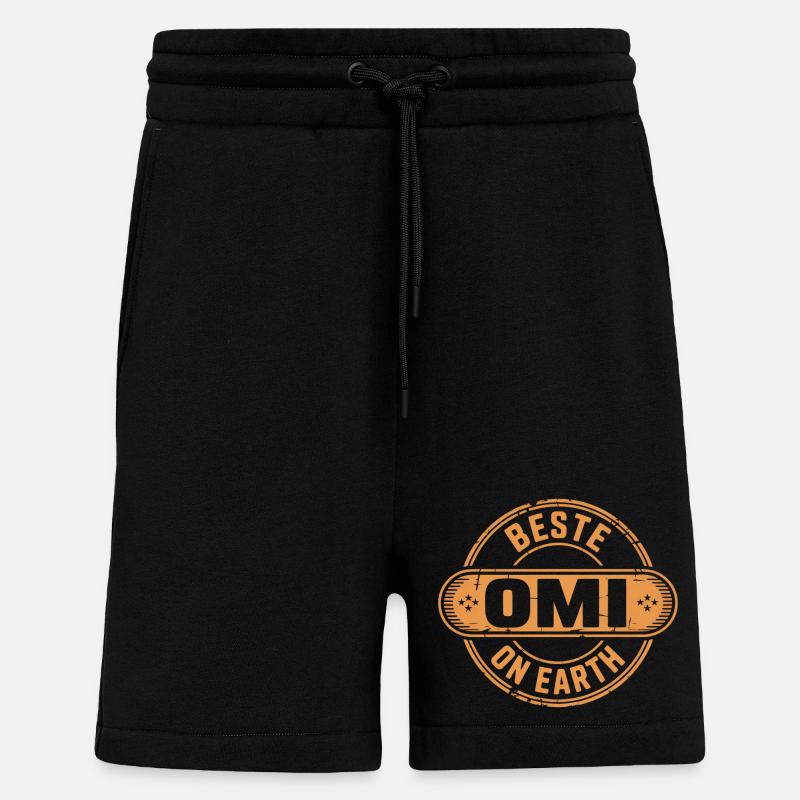 Beste Omi Geschenk Oma - Shorts - made by SPREAD - SOLID BLACK
