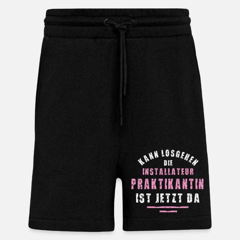 Plumber Intern Thank You Internship - Shorts - made by SPREAD - SOLID BLACK
