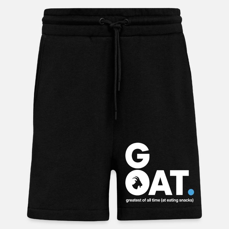 Déclaration de la collation GOAT - Short bio décontracté fabriqué en UE - SOLID BLACK