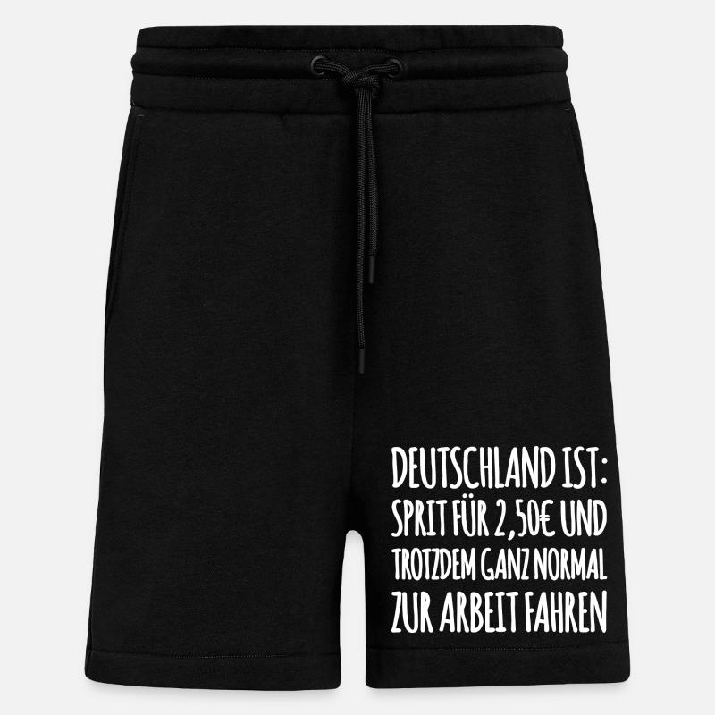Lustiger Tank Spruch - Shorts - made by SPREAD - SOLID BLACK
