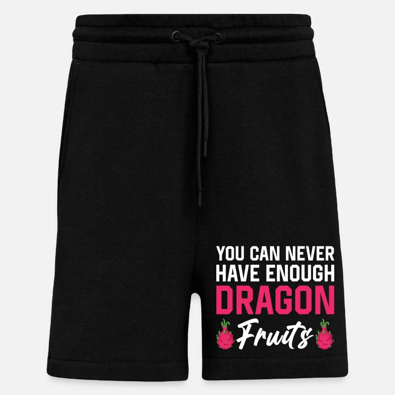 Dragon Fruit Powerprints - Shorts - made by SPREAD - SOLID BLACK