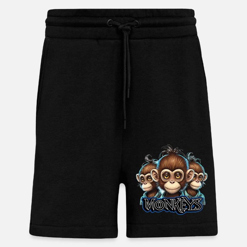 Affen 1 - Shorts - made by SPREAD - SOLID BLACK