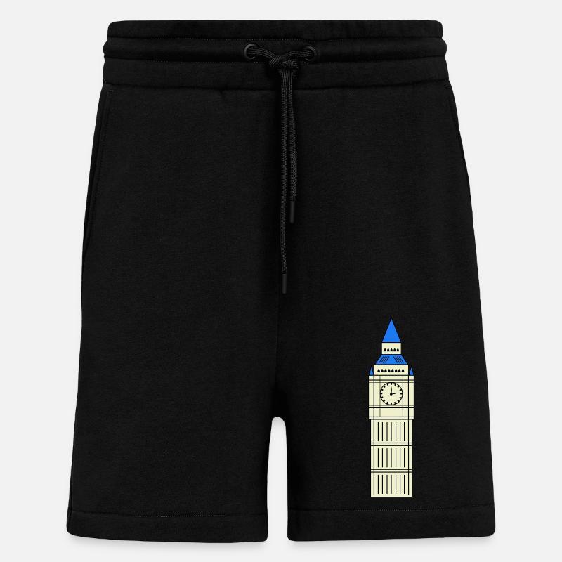 conception de grand ben - Short bio décontracté fabriqué en UE - SOLID BLACK
