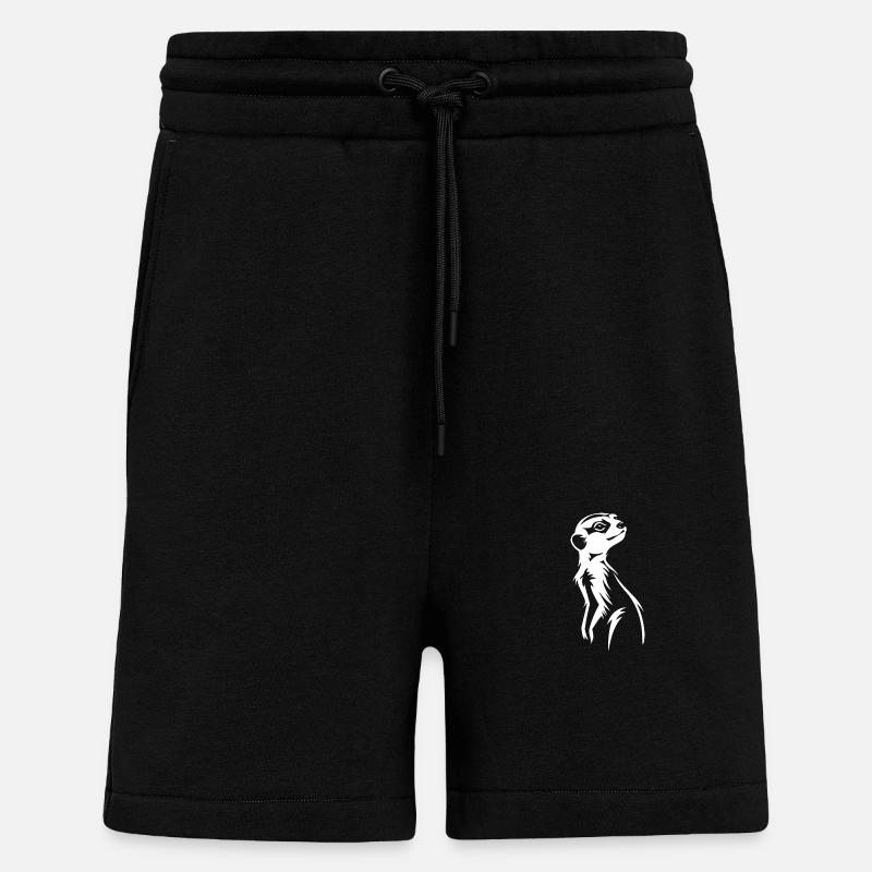 Erdmännchen Geschenk - Shorts - made by SPREAD - SOLID BLACK