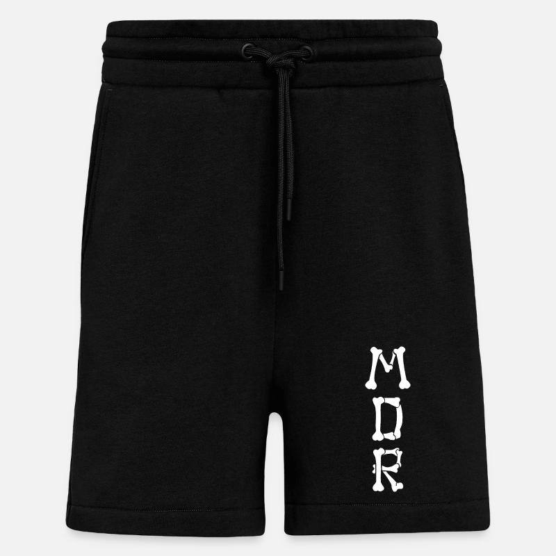 LACHE LAUT LOS! - Shorts - made by SPREAD - SOLID BLACK