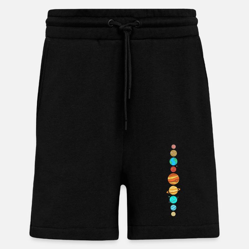 Space Planets Universe Space - Shorts - made by SPREAD - SOLID BLACK