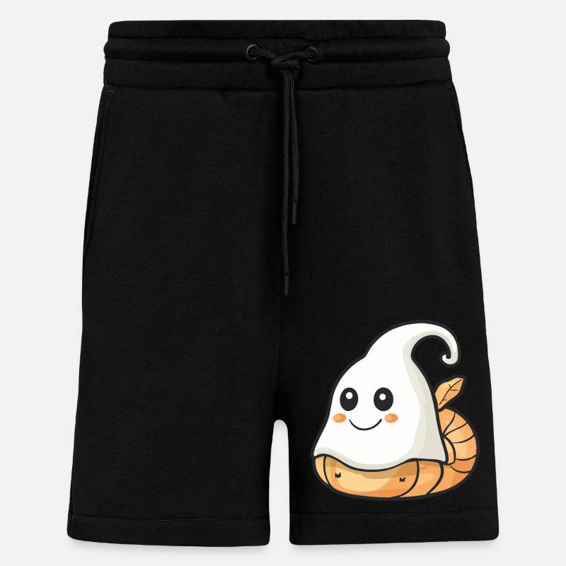 Schnecke Halloween Comic Geist - Shorts - made by SPREAD - SOLID BLACK