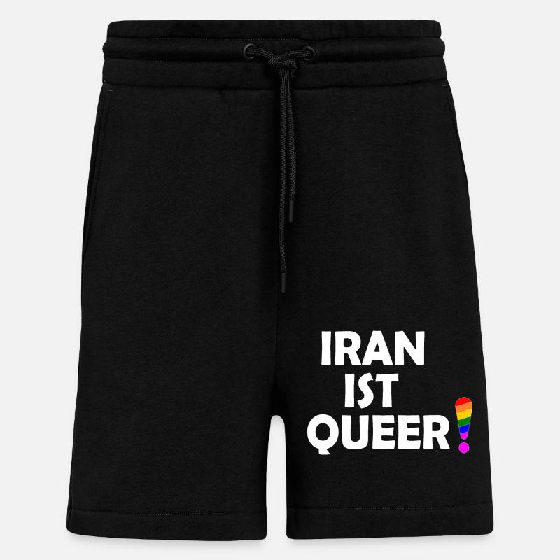 Iran ist queer - Shorts - made by SPREAD - SOLID BLACK
