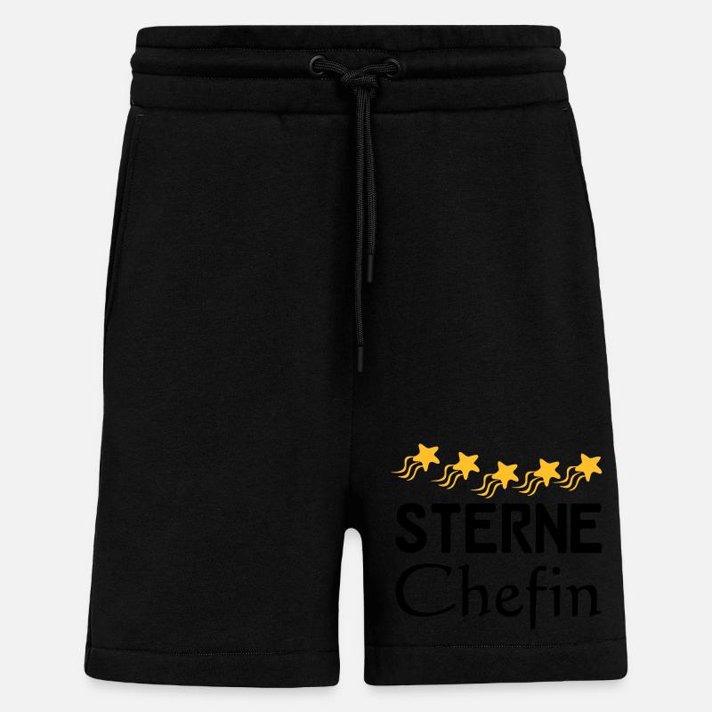 Sterne Chefin Geschenk - Shorts - made by SPREAD - SOLID BLACK