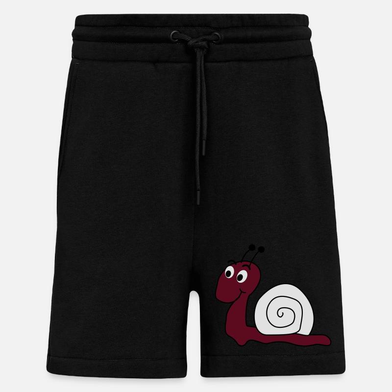 coole Schnecke - Shorts - made by SPREAD - SOLID BLACK