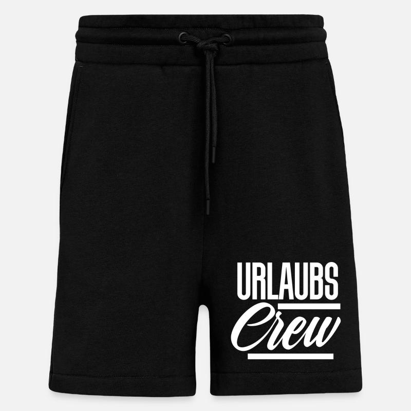 Urlaubs Crew - Shorts - made by SPREAD - SOLID BLACK