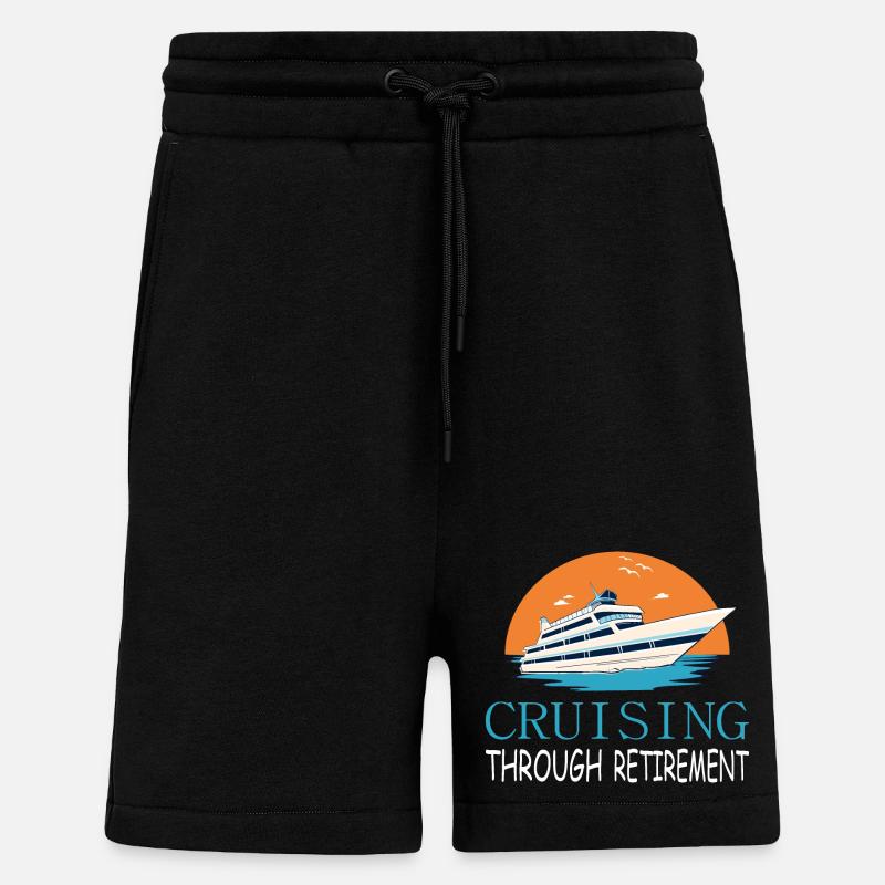 Kreuzfahrt durch den Ruhestand - Shorts - made by SPREAD - SOLID BLACK