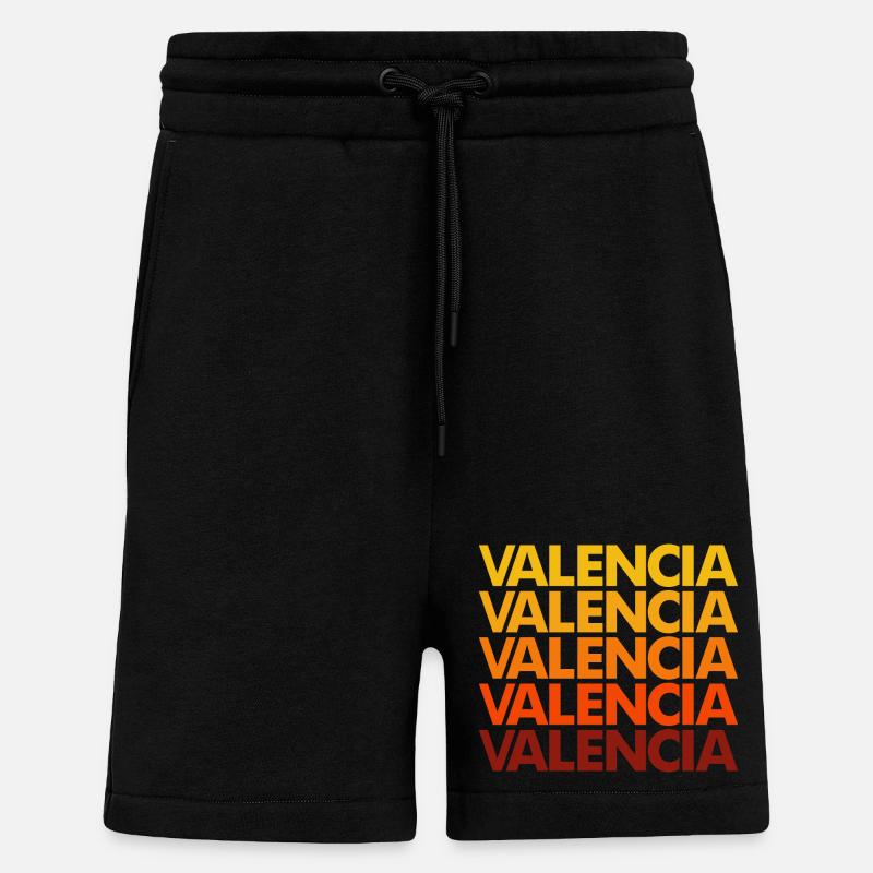 Valencia Gradient Font Stack - Shorts - made by SPREAD - SOLID BLACK