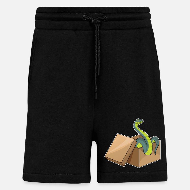 Schlange Karton - Shorts - made by SPREAD - SOLID BLACK