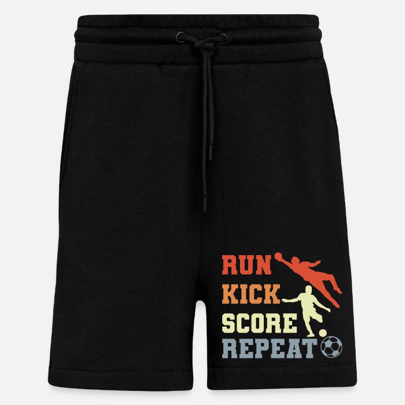 Soccer Player Routine - Shorts - made by SPREAD - SOLID BLACK