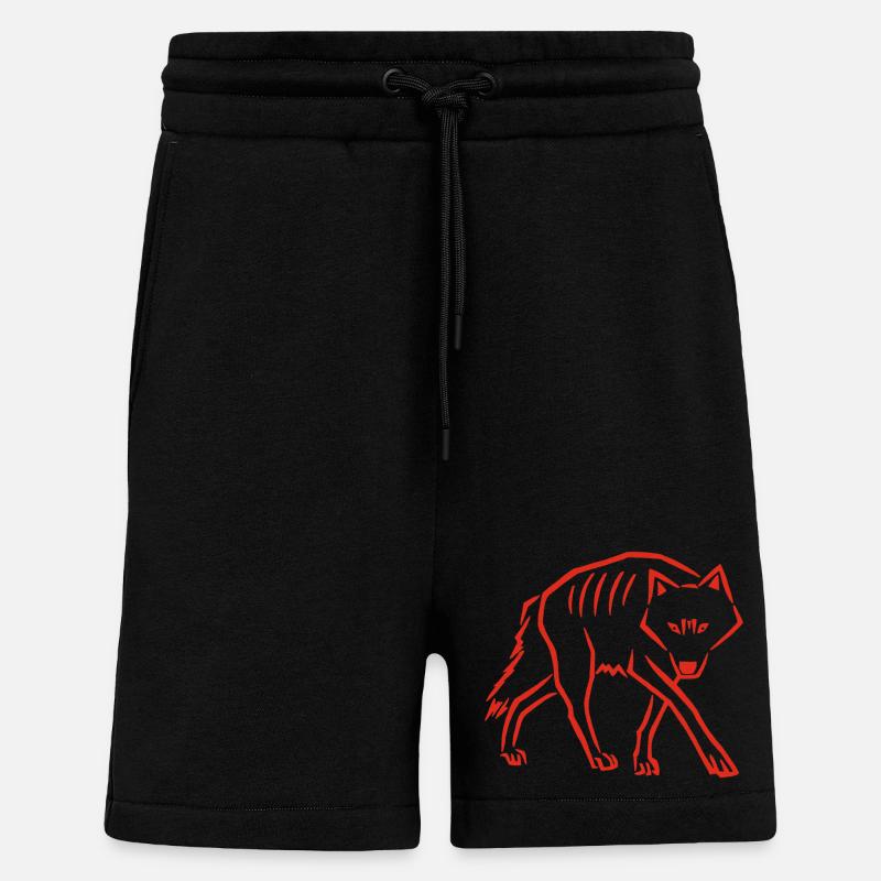 Rücktritt (Rot) - Shorts - made by SPREAD - SOLID BLACK