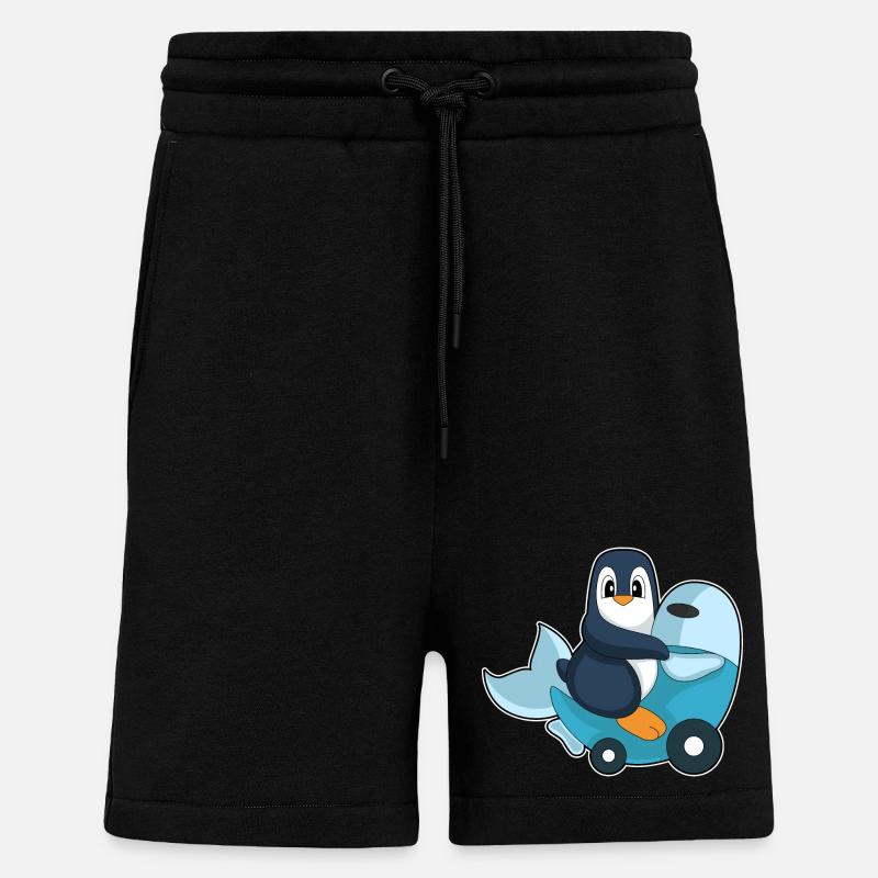 Pinguin Motorroller - Shorts - made by SPREAD - SOLID BLACK