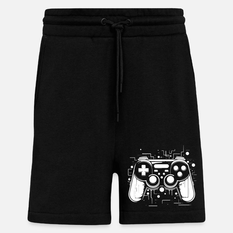 Game Controllers - Shorts - made by SPREAD - SOLID BLACK