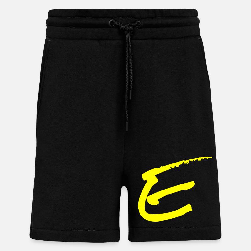 Buchstabe E - Shorts - made by SPREAD - SOLID BLACK