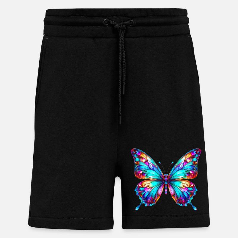 Papillon - Short bio décontracté fabriqué en UE - SOLID BLACK