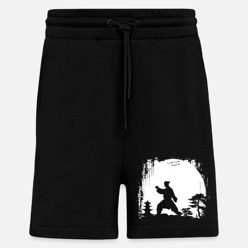 Weibliche Karateka - Shorts - made by SPREAD - SOLID BLACK