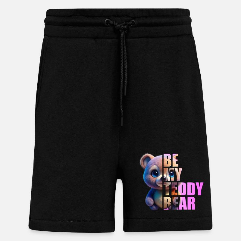 Be my Teddy Bear Design - Shorts - made by SPREAD - SOLID BLACK