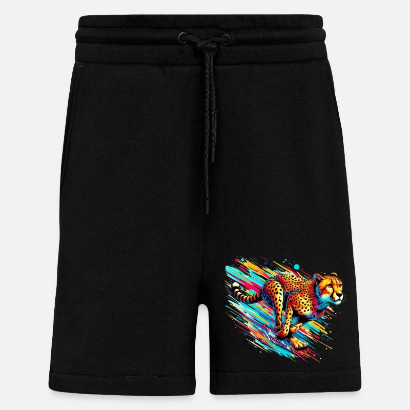 Guépard - Short bio décontracté fabriqué en UE - SOLID BLACK