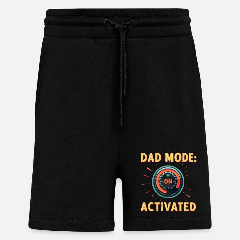 Dad Mode: Activated - Shorts - made by SPREAD - SOLID BLACK