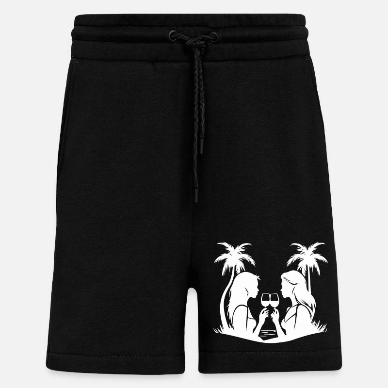Frauen Dinner-Partie Silhouette - Shorts - made by SPREAD - SOLID BLACK