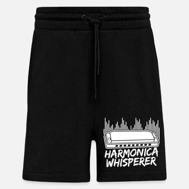 Harmonica Musican Whisperer Harmonica - Shorts - made by SPREAD - SOLID BLACK