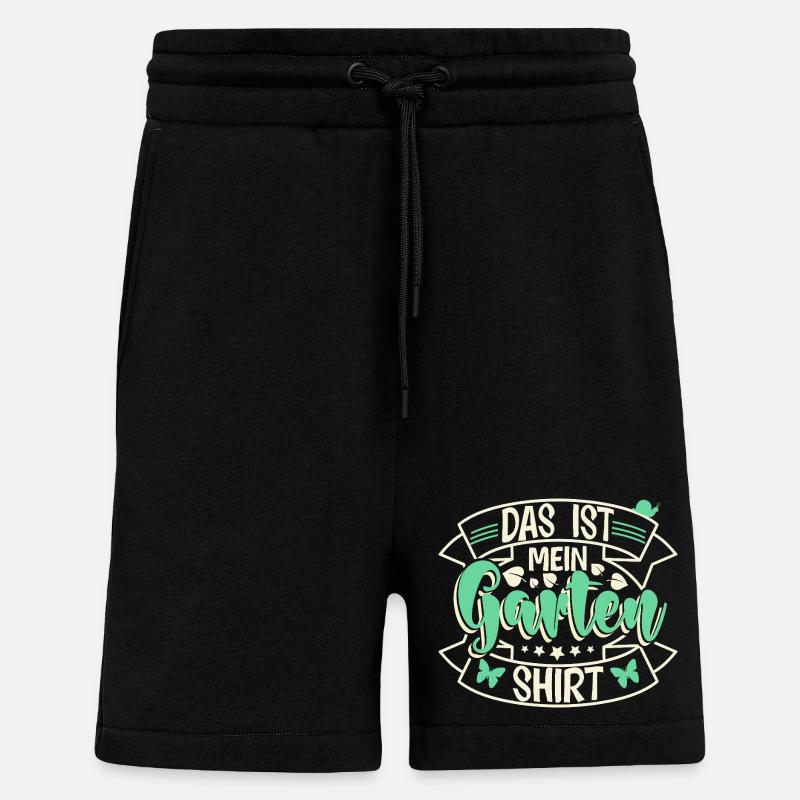 Garten Schrebergarten - Shorts - made by SPREAD - SOLID BLACK
