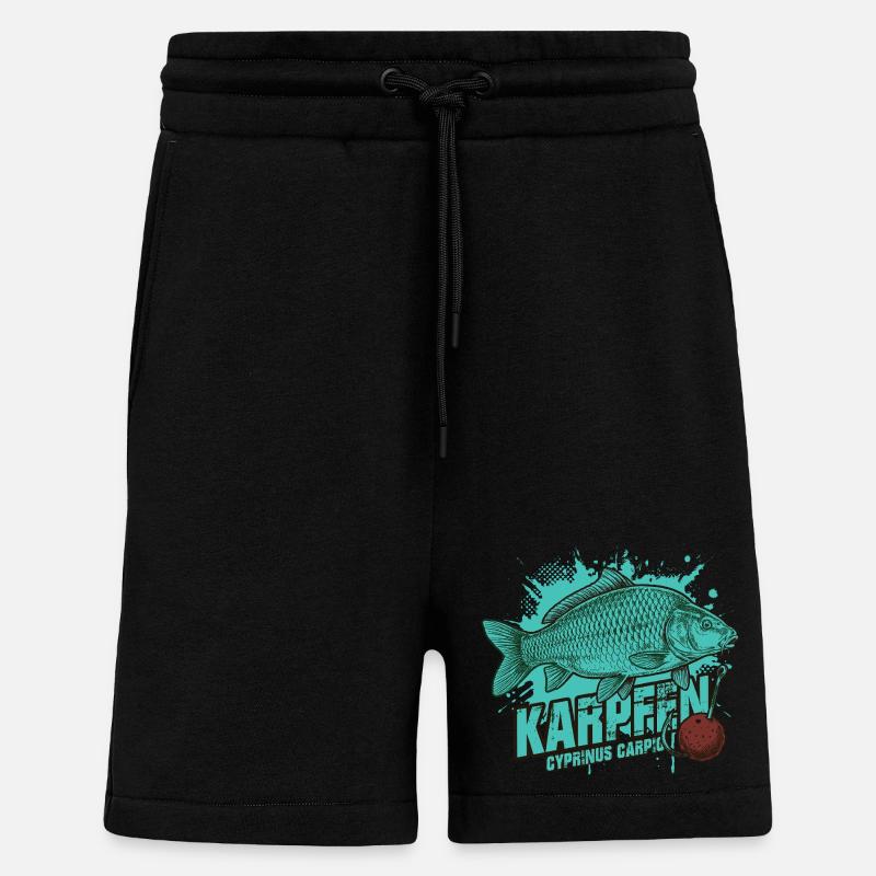 Karpfen – Der König des Sees - Shorts - made by SPREAD - SOLID BLACK
