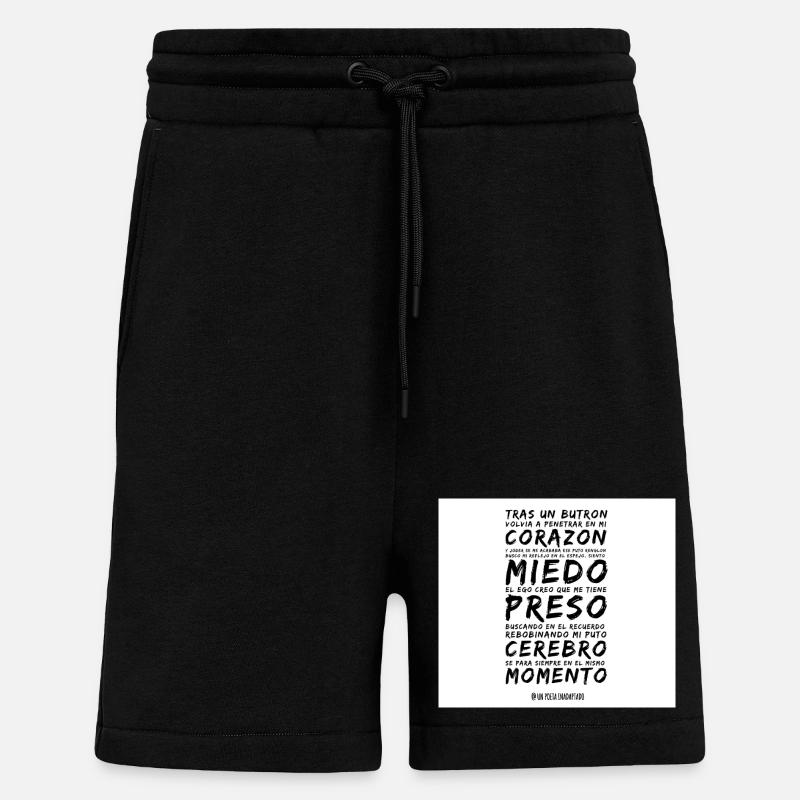 Herz und Angst im Vers - Shorts - made by SPREAD - SOLID BLACK