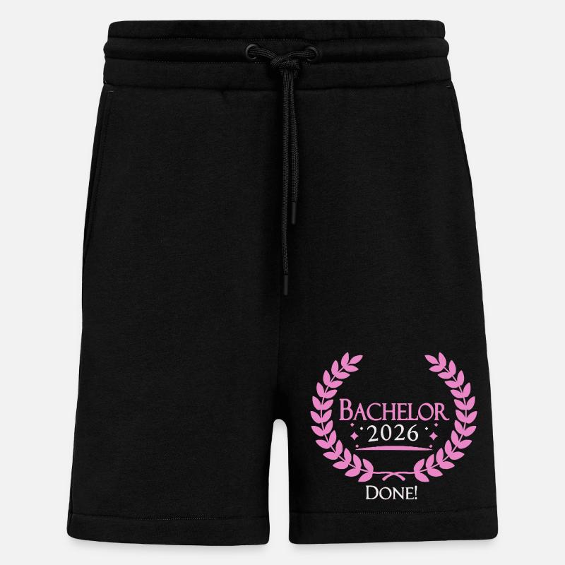 Bachelor 2026 Geschafft - Shorts - made by SPREAD - SOLID BLACK