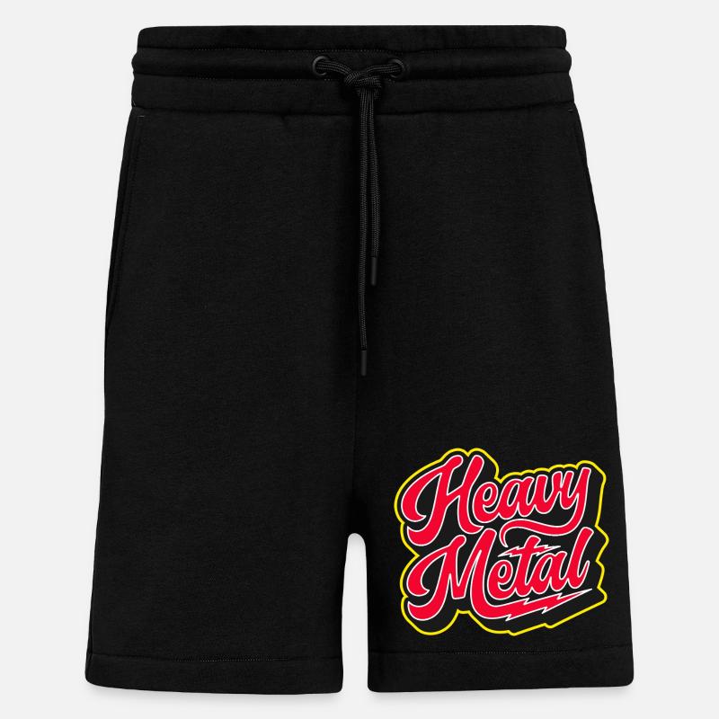 Heavy Metal Bold 3D-Skript - Shorts - made by SPREAD - SOLID BLACK