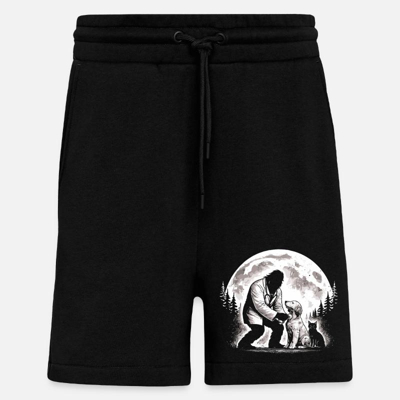 Bigfoot Tierarzt - Shorts - made by SPREAD - SOLID BLACK
