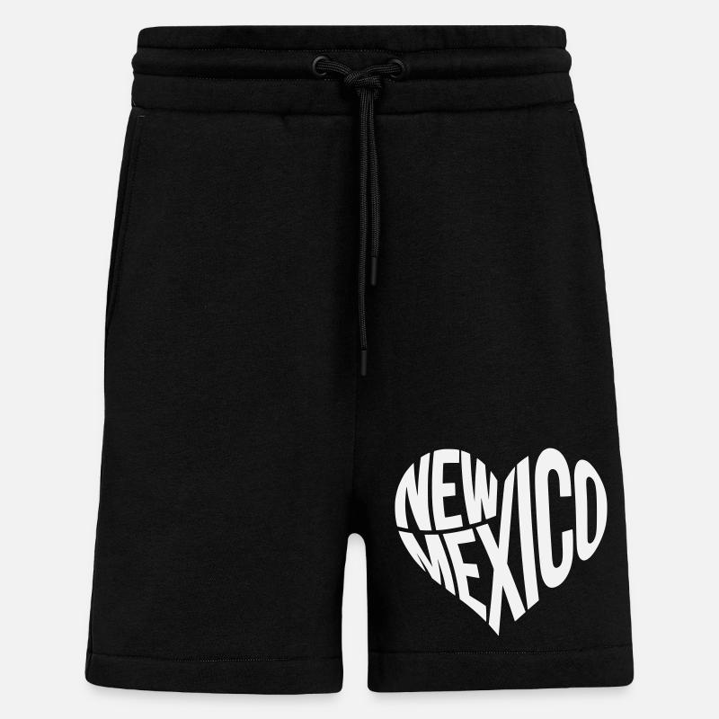 New Mexico Herz Typo - Shorts - made by SPREAD - SOLID BLACK