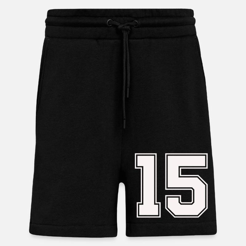 Quinze Style de Plans - Short bio décontracté fabriqué en UE - SOLID BLACK