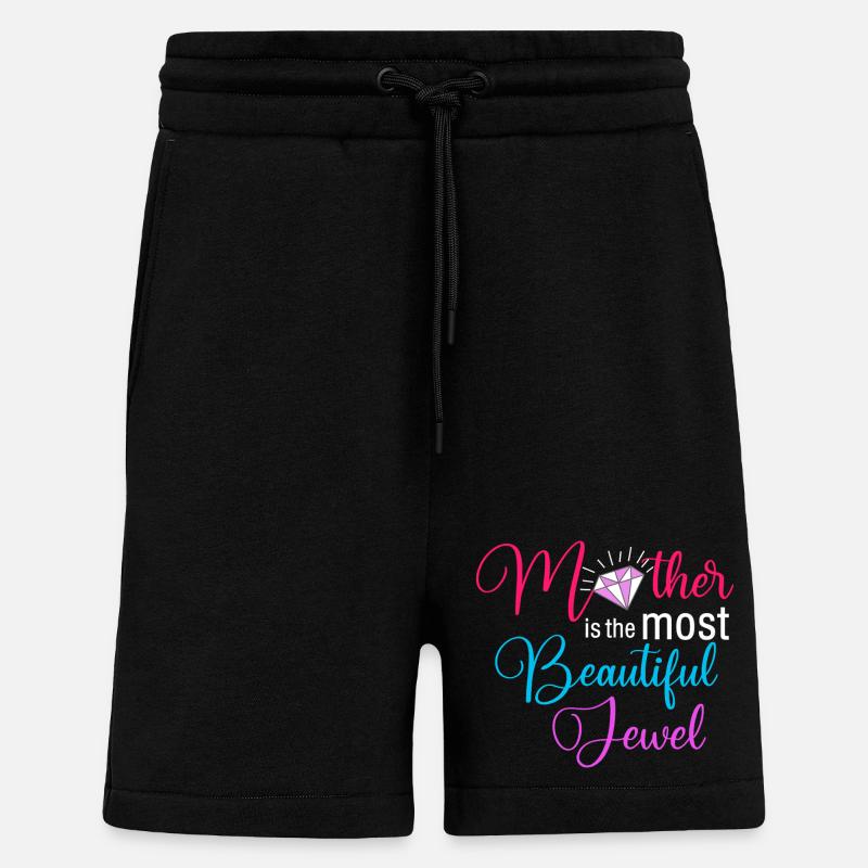 Mutter ist der schönste Juwelen-Blumendiamant - Shorts - made by SPREAD - SOLID BLACK