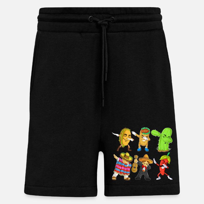 Cinco de Mayo Dab Shirt - Shorts - made by SPREAD - SOLID BLACK