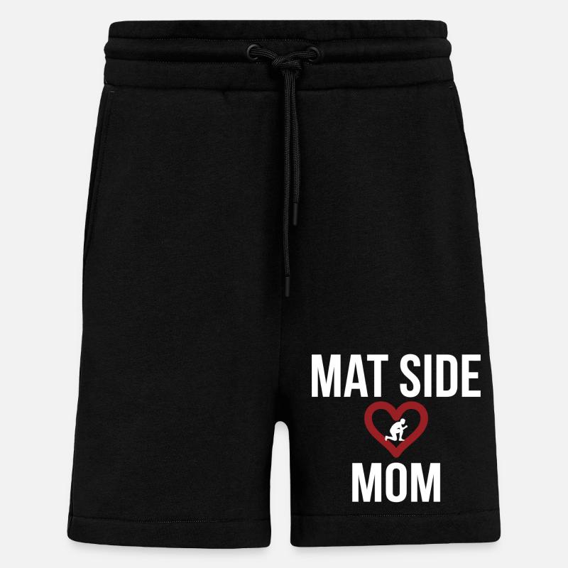 Mat Side Mom Herz Design - Shorts - made by SPREAD - SOLID BLACK
