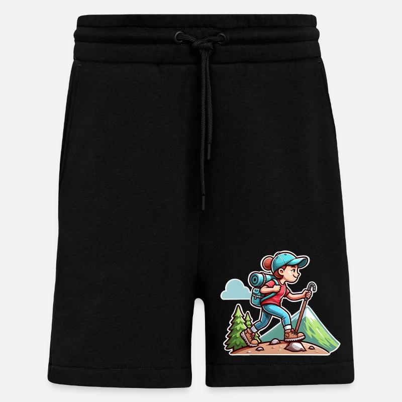 Wanderin Wandern - Shorts - made by SPREAD - SOLID BLACK