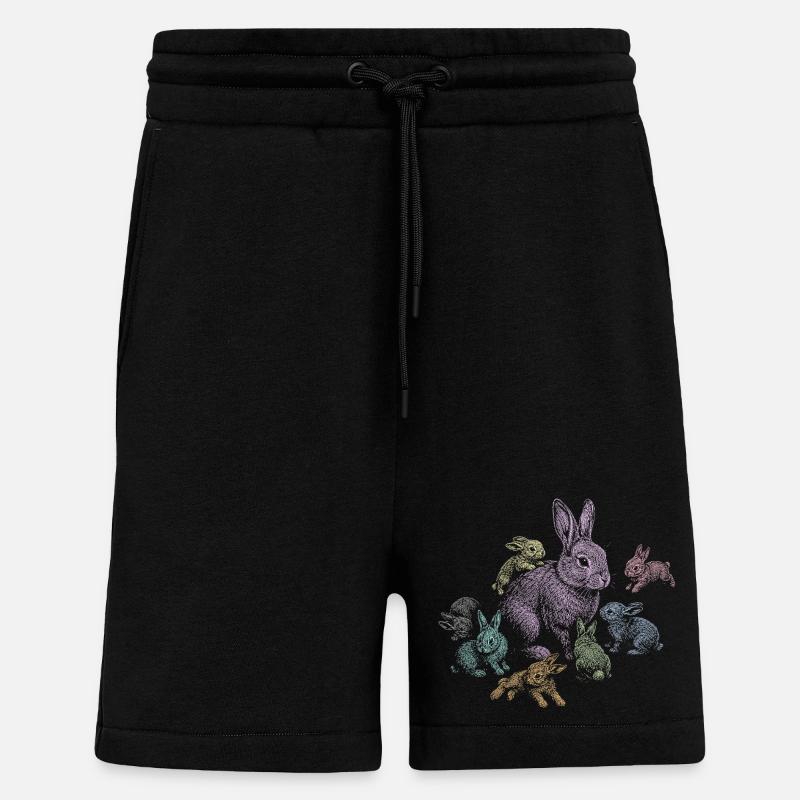 Rabbit - Shorts - made by SPREAD - SOLID BLACK