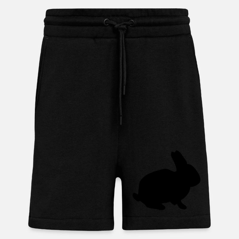 Hasen Silhouette - Shorts - made by SPREAD - SOLID BLACK